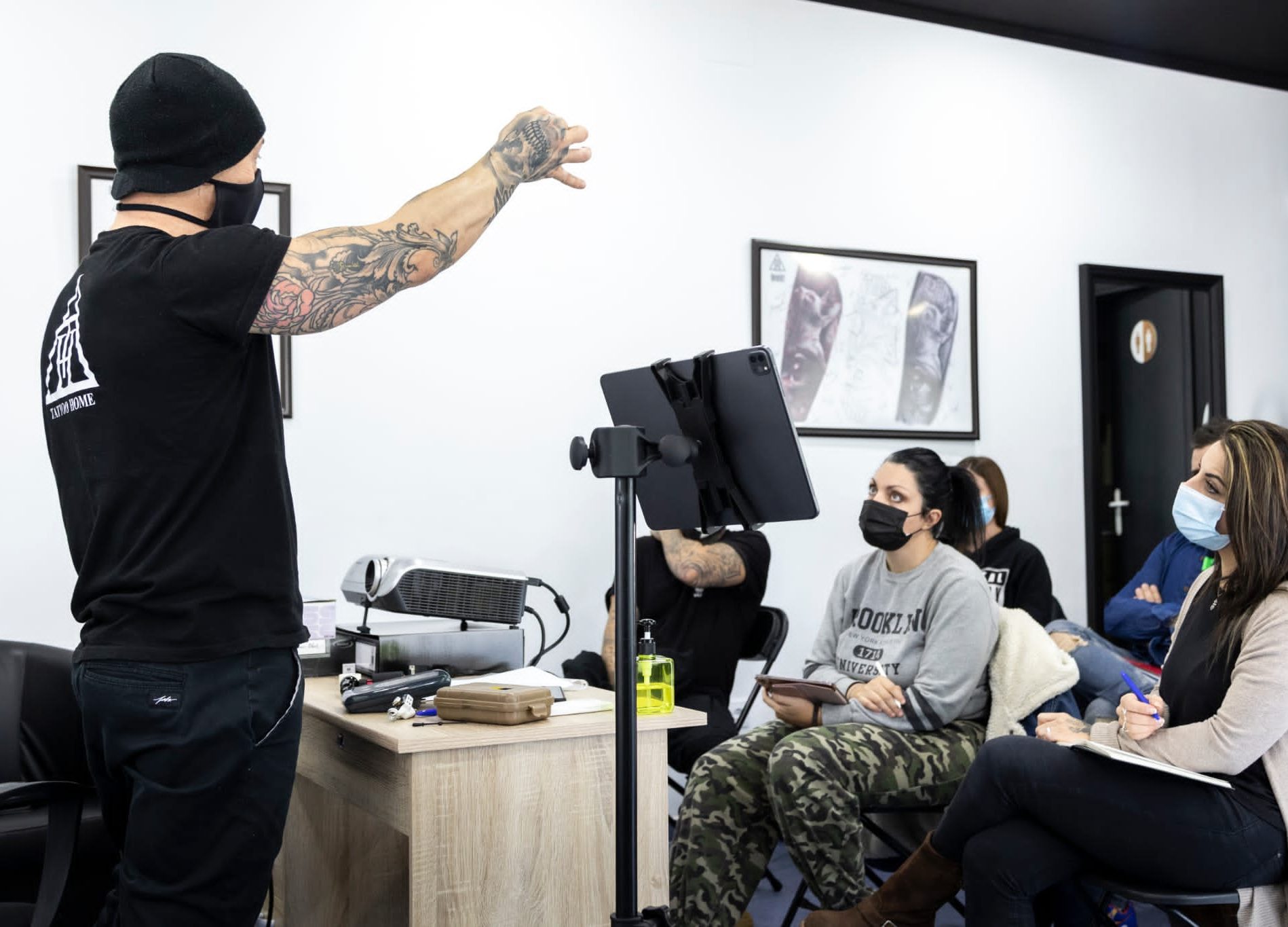 Seminario privado de tatuaje realista Black & Grey en Barcelona y Madrid con Doows Tattoo Artist